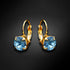 Auskarai "Krāšņums (Aquamarine Blue)" su Swarovski™ kristalais